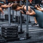 HYROX athlete using CENTR equipment