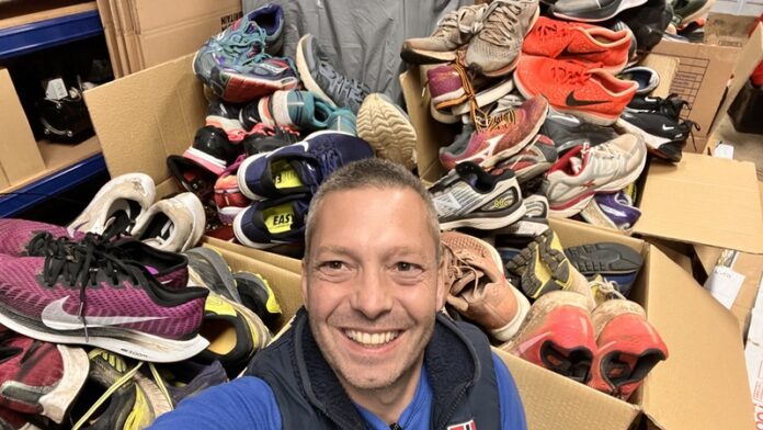 240423_London Marathon runners donate 4,000 pairs of run shoes to JOGON