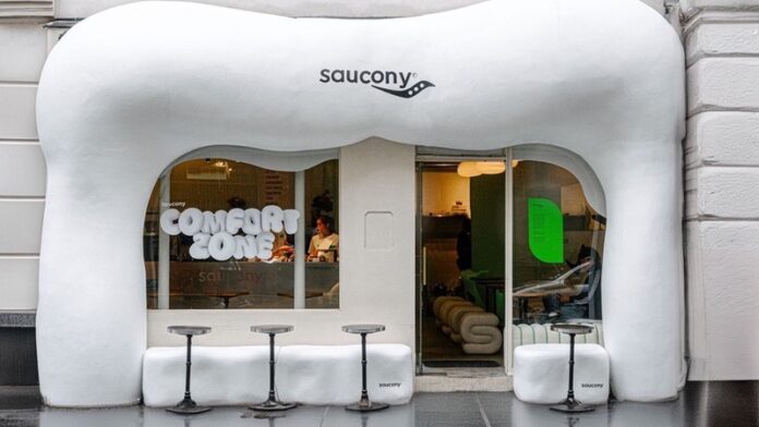 01 Saucony pop-up Comfort Zone during Paris Fashion Week