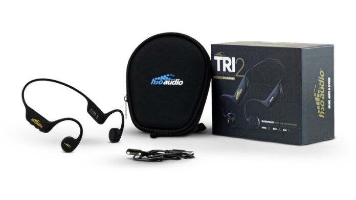 H2O Audio - TRI 2 Multi-Sport Series of bone conduction waterproof headphones