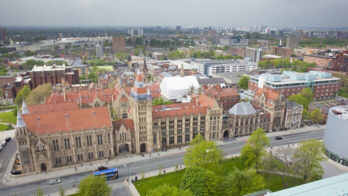 adidas Manchester Marathon finish - University of Manchester