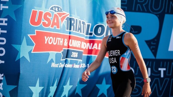 USA Triathlon youth athlete