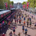TCS London Marathon participants on The Mall - image credit London Marathon Events