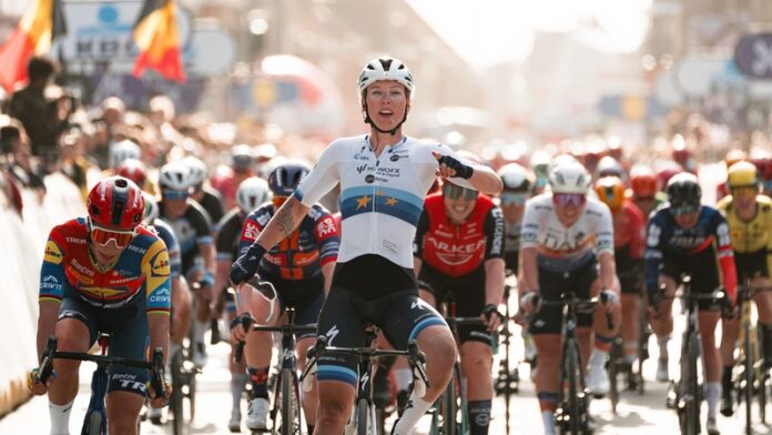 Heading to Tour of Britain Women - Lorena Wiebes wins Ghent Wevelgem 2025 - image credit SWpix.com