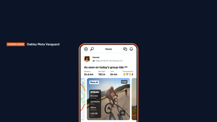 Strava integrates with Oakley Meta Vanguard Performance AI glasses Strava integrates with Oakley Meta Vanguard Performance AI glasses