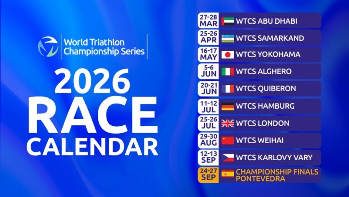 World Triathlon Championship Series 2026 race calendar World Triathlon Championship Series 2026 race calendar