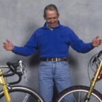 Cannondale founder Joe Montgomery with road and mountain bikes