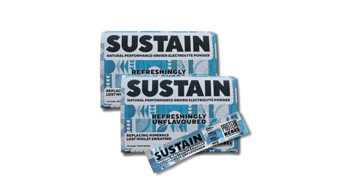 Protein Rebel Sustain electrolyte powder targets runners specifically