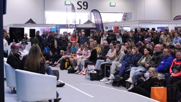 World of Triathlon LIVE show - Lucy Charles-Barclay on stage