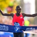 Sabastian Sawe at the BMW BERLIN-MARATHON 2025 - image credit - SCC Events - Petko Beier