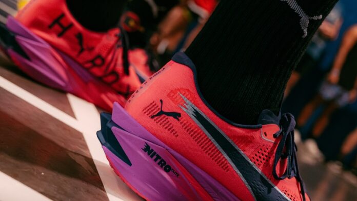 PUMA launches Project Podium athlete program at 2026 HYROX World Championships Stockholm - PUMA shoes close-up PUMA launches Project Podium athlete program at 2026 HYROX World Championships Stockholm - PUMA shoes close-up