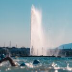 Genève Triathlon swim start - image credit Edouard Hanotte