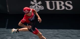 Supertri and UBS Global Wealth Management strengthen partnership in Jersey UBS banner at Supertri Jersey 2025 - image credit Wout Roosenboom