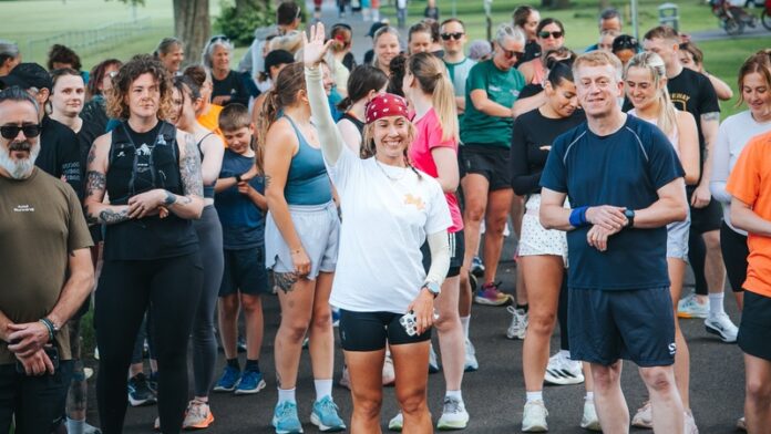Esmée Gummer at Perth Run Club, targets Guinness World Record as The Nation's 5k progresses