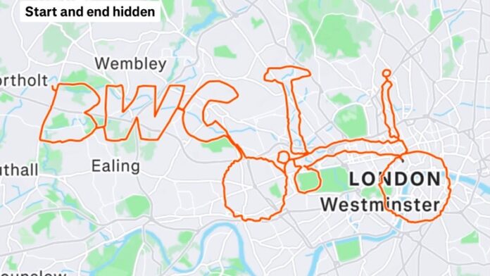 Strava artist creates giant Brompton GPS artwork to launch 2026 World Championship Strava artist creates giant Brompton GPS artwork to launch 2026 World Championship