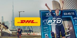 PTO names DHL official logistics partner for T100 Triathlon World Tour events in Dubai, Saudi Arabia and Qatar DHL x PTO, T100 Triathlon