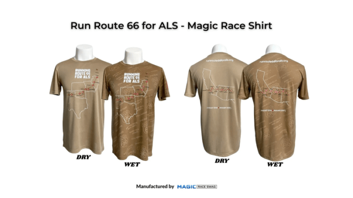 Run Route 66 for ALS uses interactive apparel for endurance challenge Run Route 66 for ALS uses interactive apparel for endurance challenge
