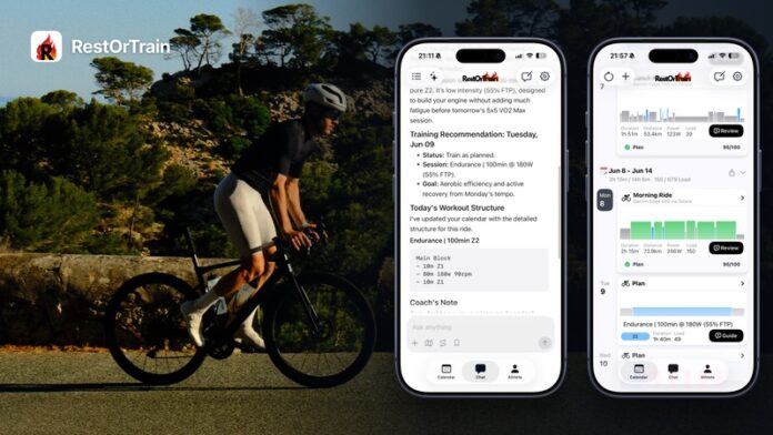 RestOrTrain app launches as AI coaching platform for endurance sports RestOrTrain app launches as AI coaching platform for endurance sports