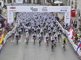 Race start at Granfondo La Fausto Coppi Generali 2026